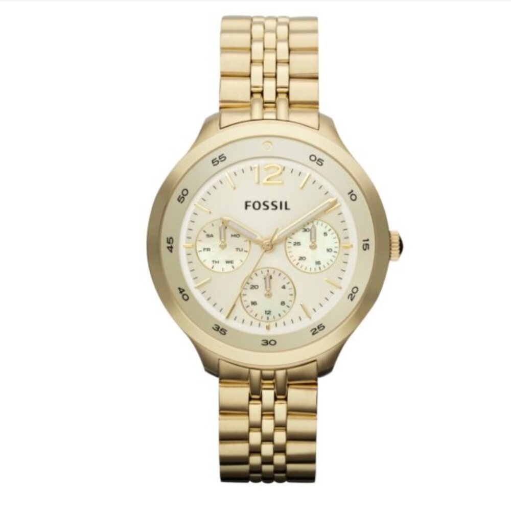 Fossil Editor Quartz Stainless Steel Gold Watch
